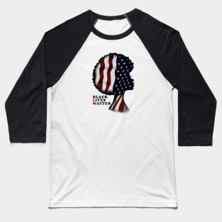 Black Girls: Black Lives Matter Baseball T-Shirt